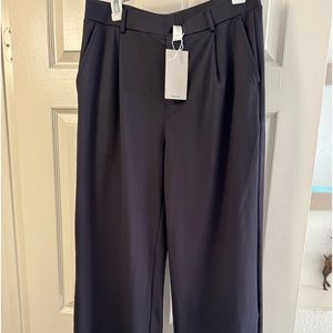 Halara Women’s EcoCloudful Fabric High Waisted Flared Dress Pants w/ Pockets L.